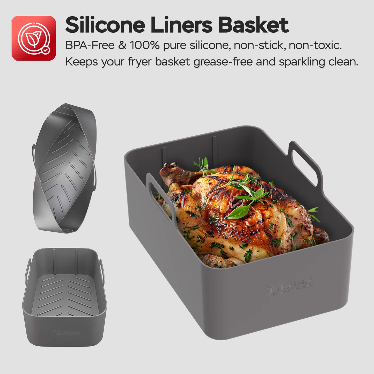 Airfryer - Turbotronic - DAF8 Dobbelt skuffe - Sort