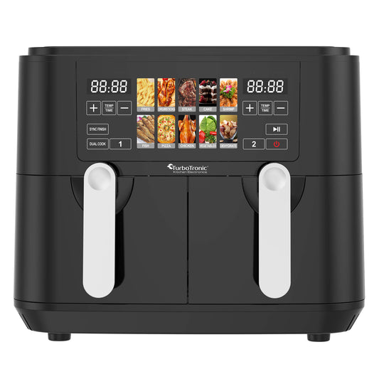 Airfryer - Turbotronic - DAF8 Dobbelt skuffe - Sort