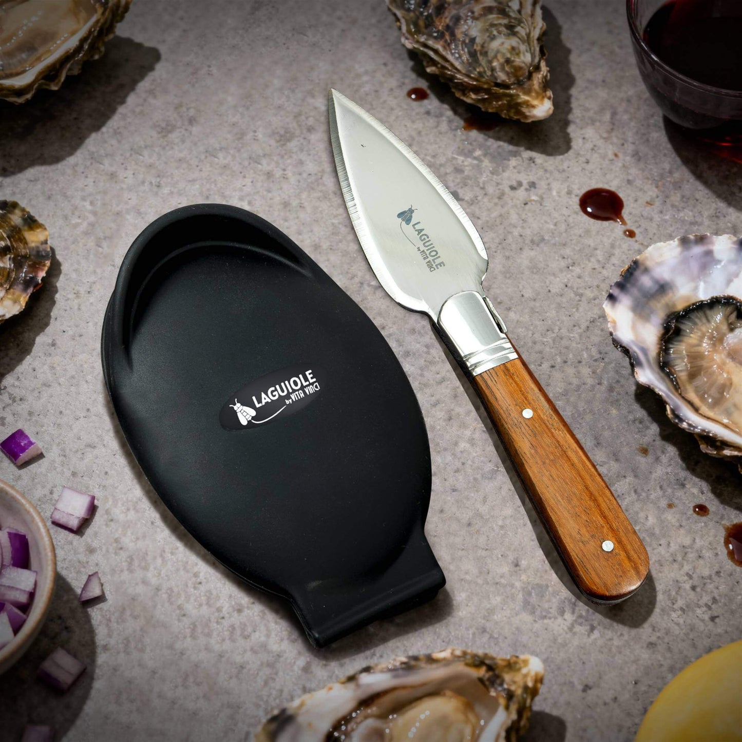 Østerssæt - Laguiole Vita Vinci - Rosentræ