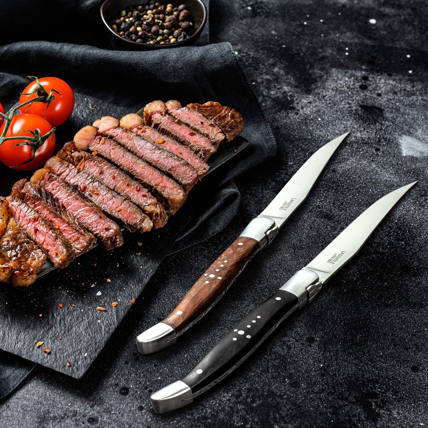 Steakknive - Laguiole Vita Vinci - Prestigio - Rosentræ