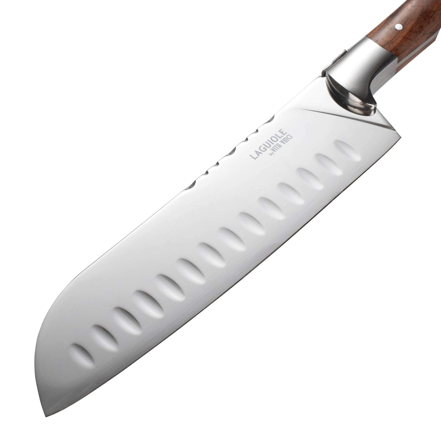 Santoku Kniv med Skærebræt i Akacietræ - Laguiole Vita Vinci - Prestigio