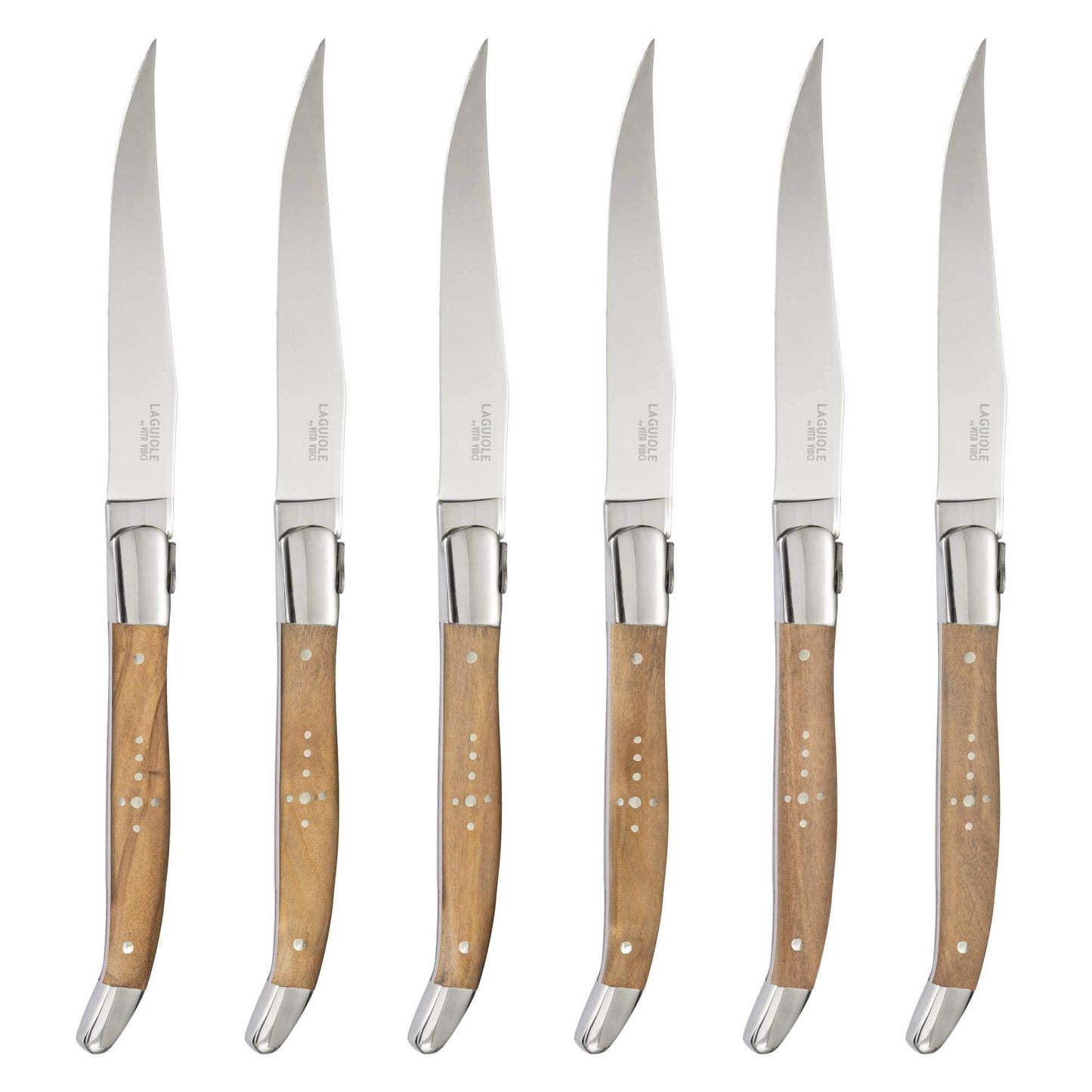 Steakknive - Laguiole Vita Vinci - Prestigio - Oliventræ
