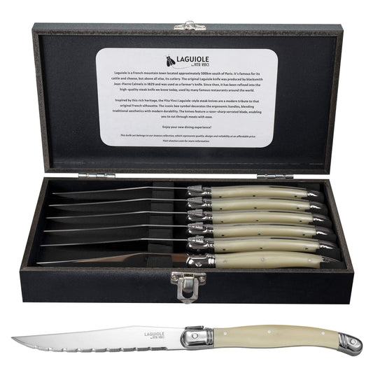 Steakknive - Laguiole Vita Vinci - Avanza - Perlemor