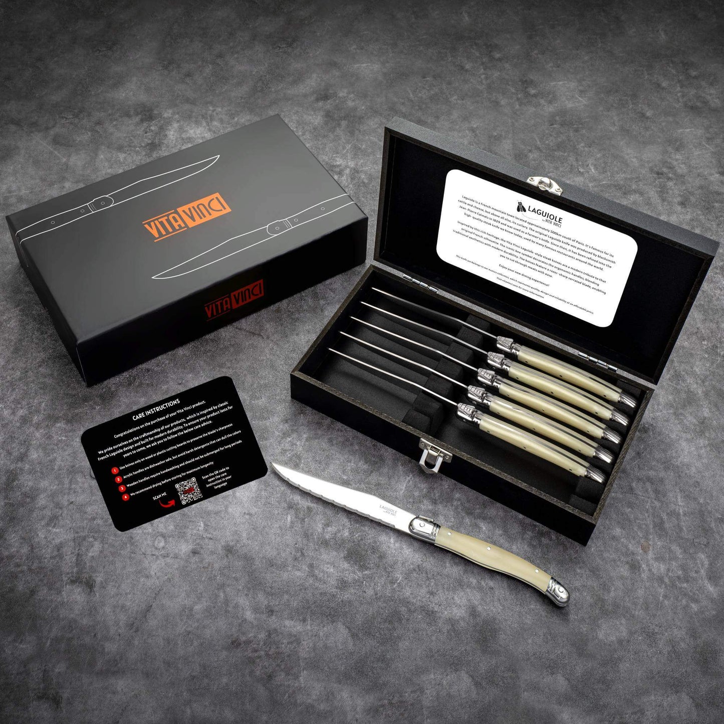 Steakknive - Laguiole Vita Vinci - Avanza - perlemor