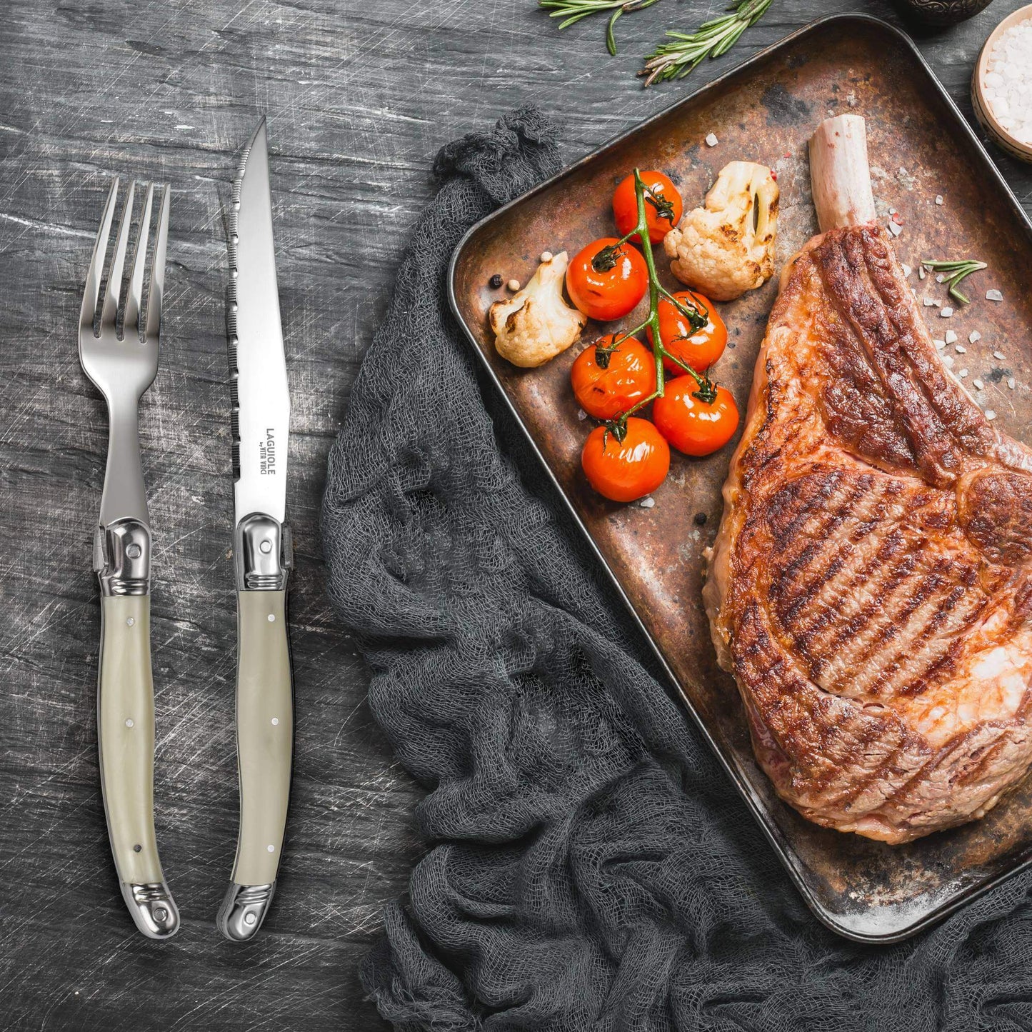 Steakknive - Laguiole Vita Vinci - Avanza - perlemor