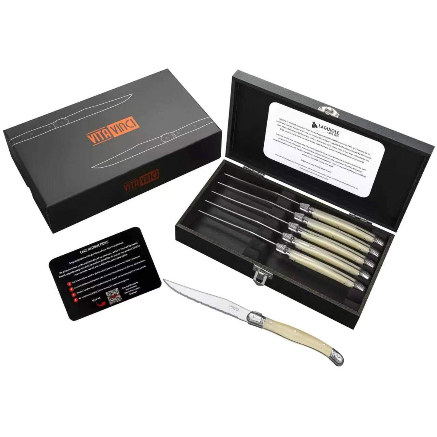 Steakknive - Laguiole Vita Vinci - Avanza - perlemor