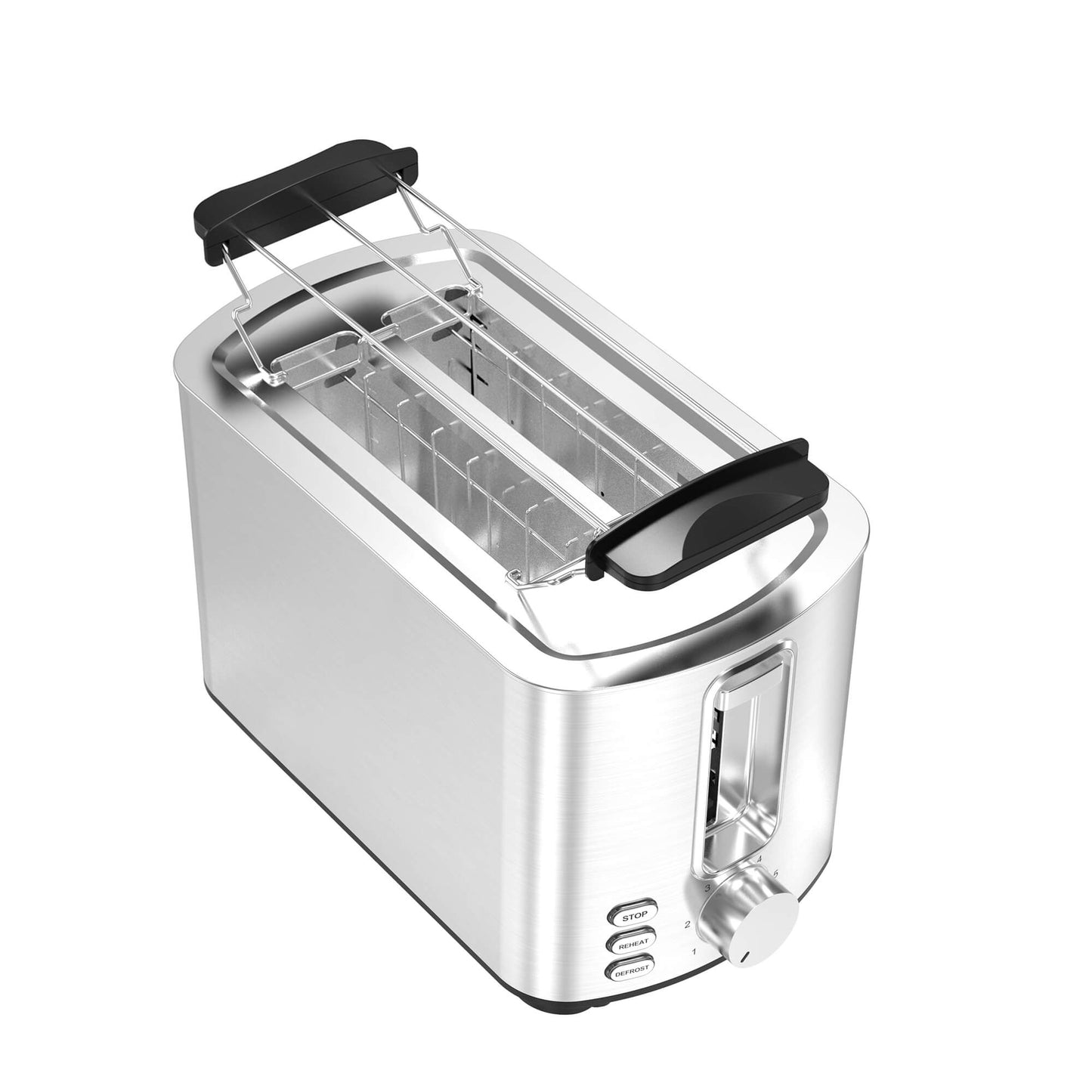 TurboTronic BF12 Toaster - Brødrister - 2 skiver - rustfrit stål