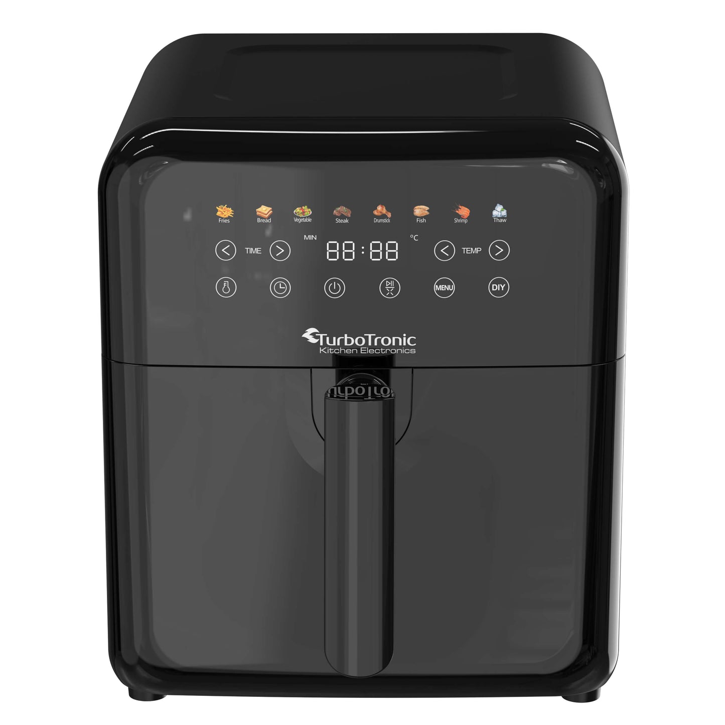 TurboTronic AF190 Digital Airfryer - Sort