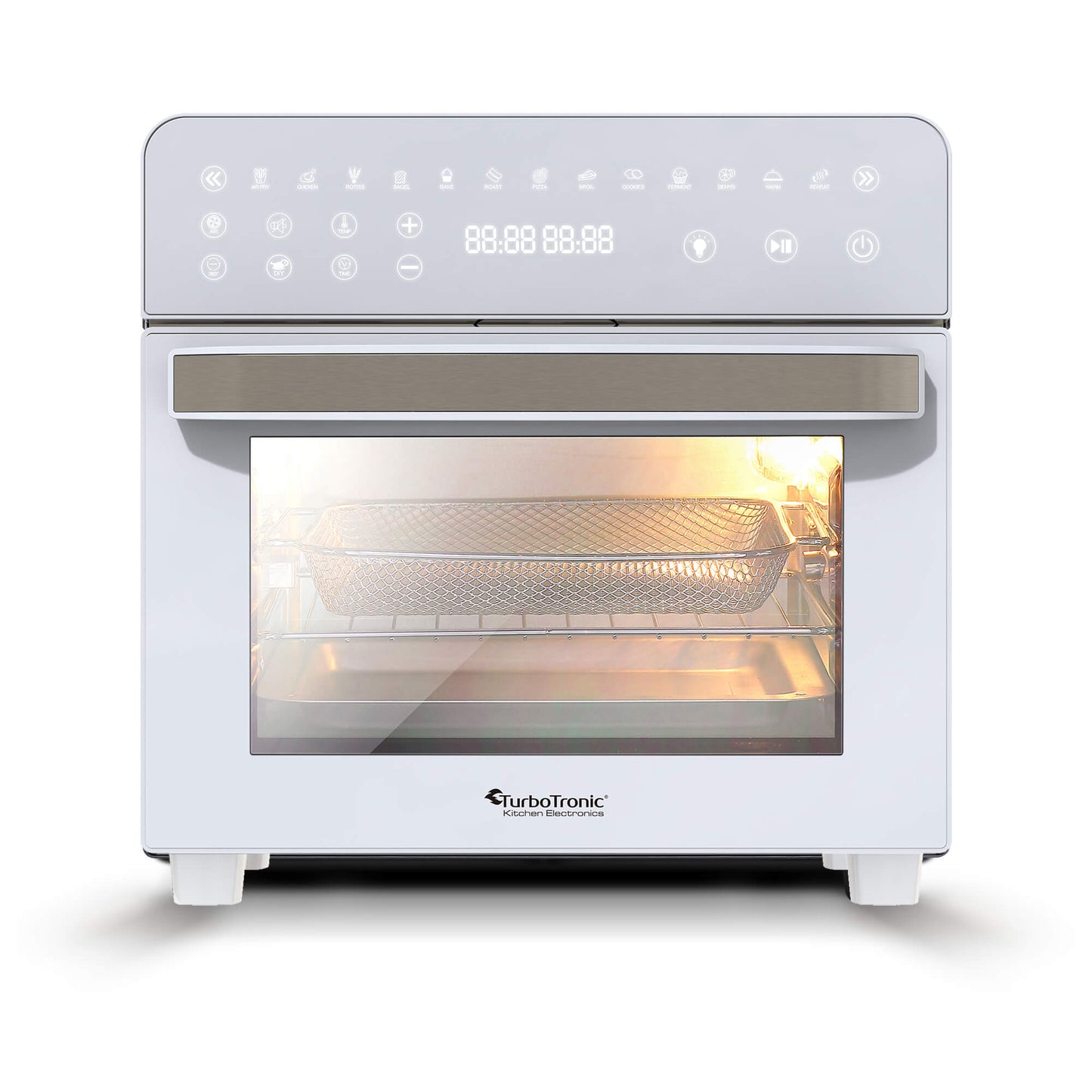 TurboTronic AFO14 Airfryer XXL og Ovn med rotisseri - 14 Liter - Hvid