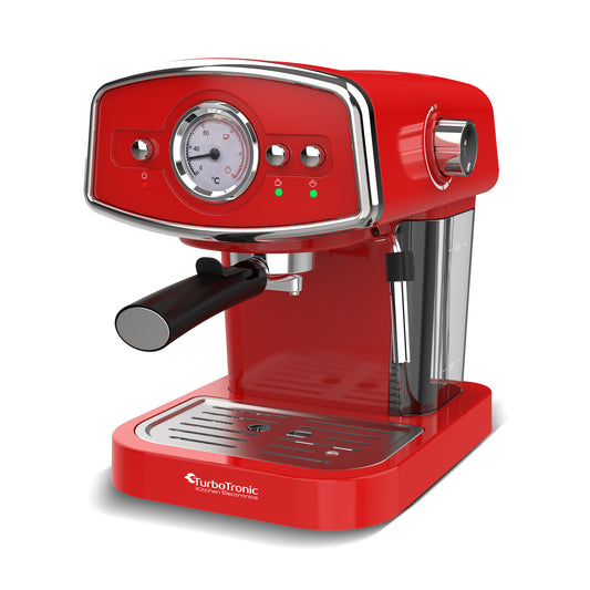 TurboTronic CM22 Stempelmaskine - Espressomaskine - Rød