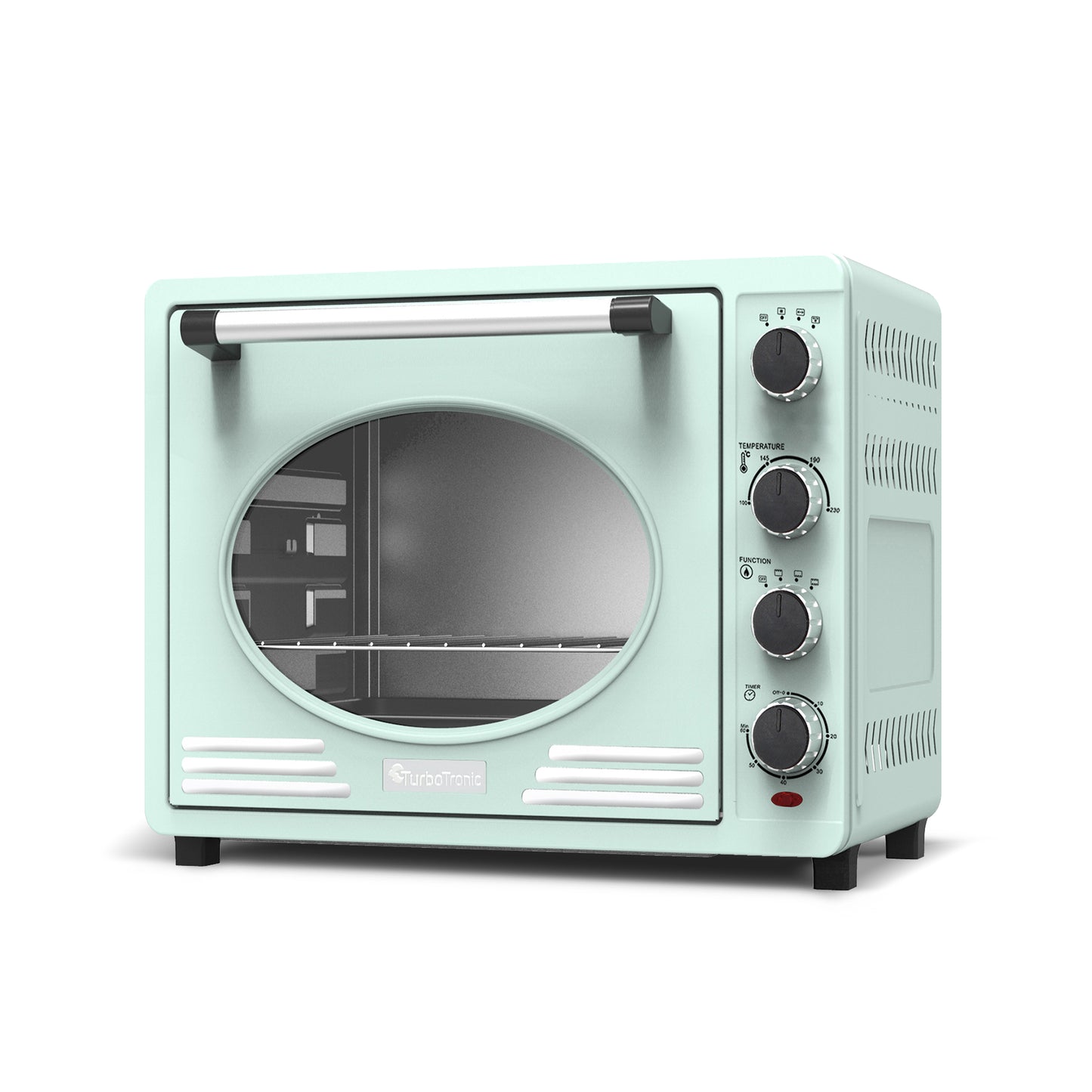 TurboTronic EV35R Retro Elektrisk Ovn - 35 liter - Turkis