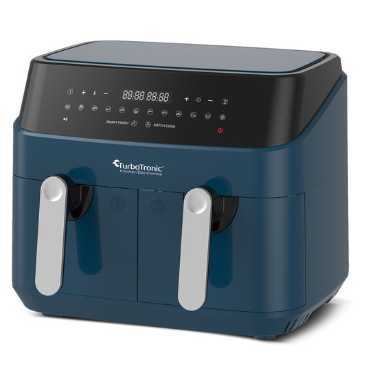 TurboTronic DAF5 Double Airfryer XXL - 9 Liter - Blå