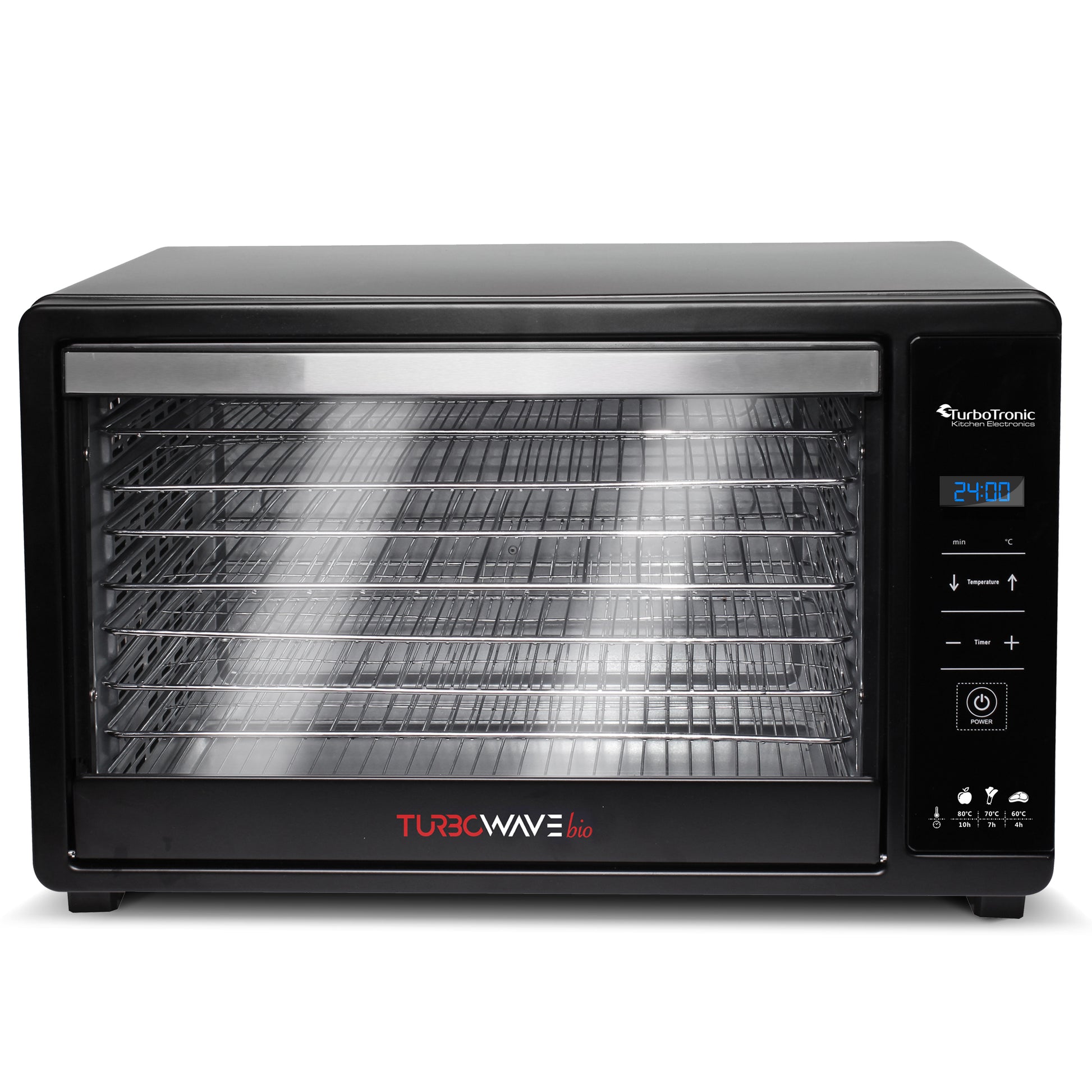 TurboTronic FD30D Digital Madtørrer - 30 Liter - Sort