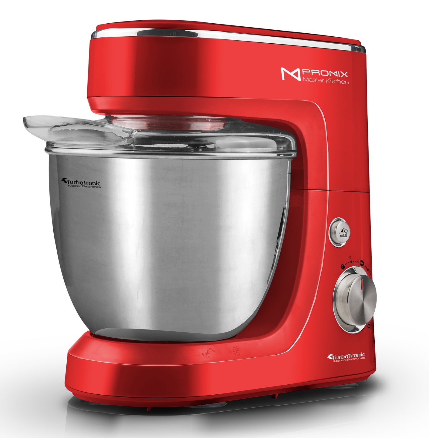 TurboTronic TT-017 Food Processor - Blender - 4.3 Liter - Red
