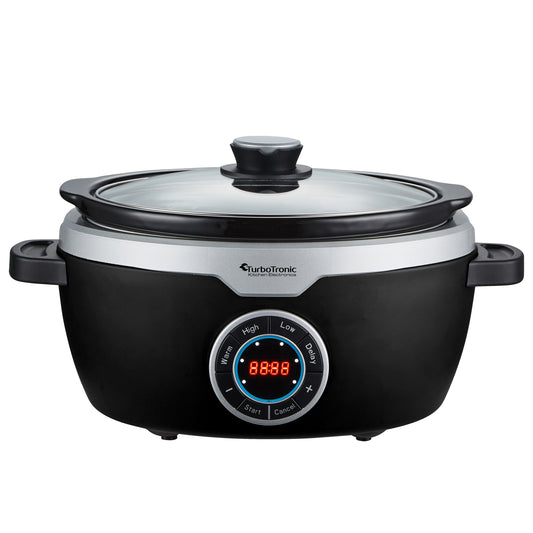 TurboTronic SC100 Digital Slowcooker - 3.5 Liter - Sort