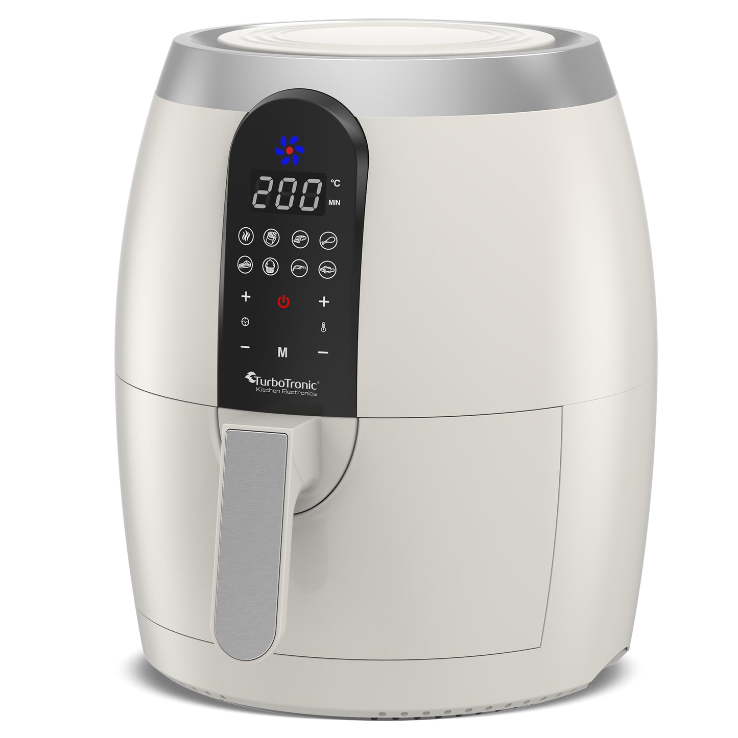 TurboTronic AF10D Digital Airfryer - Hot air fryer - 3.5L - Hvid