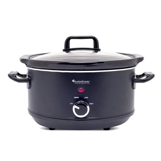 TurboTronic SC3P Slow Cooker - Steamer - 3,5 Liter - Sort