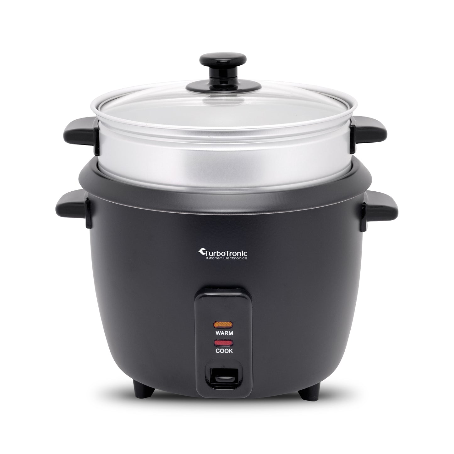 TurboTronic RC2P Riskoger og Slow Cooker - 1,5 Liter - Sort